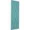 Ekena Millwork True Fit PVC Single X-Board Farmhouse Fixed Mount Shutters, Pure Turquoise, 12W x 42H, PR TFP001FH12X042PT - alternate 9